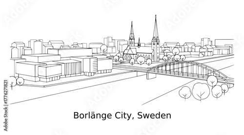 Borlänge City, Sweden