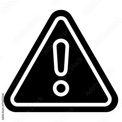 Warning Triangle  Icon Element For Design