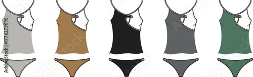 Swimsuit Set in Various Colors Stylish Summer Essentials