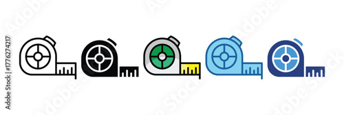 Measuring Tape  Icon Element For Design
