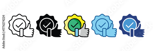 Quality Seal  Icon Element For Design