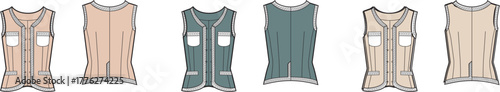 Variety of Fashionable Vest Designs A Collection of Stylish, Trendy, and Modern Apparel Options