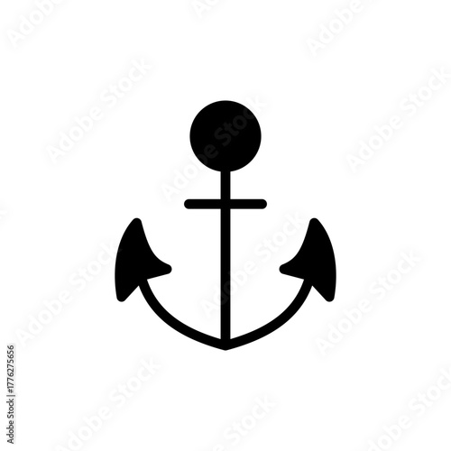 Anchor icon vector for web and mobile app. Anchor sign and symbol. Anchor marine icon.