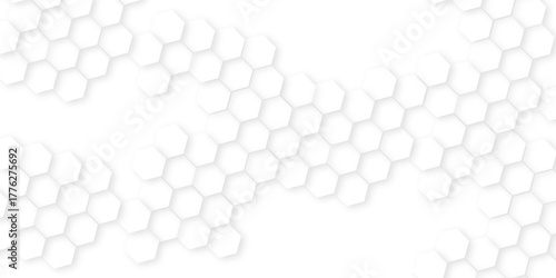 Abstract background with hexagons Abstract hexagon polygonal pattern background ,Hexagonal white hexagons honeycomb wallpaper, hydrogel balls as contemporary abstract background.