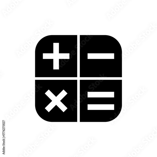 Calculator icon vector for web and mobile app. Accounting calculator sign and symbol.