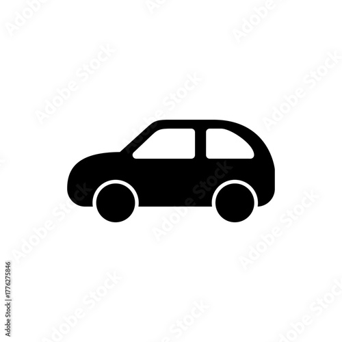 Car icon vector for web and mobile app. car sign and symbol. small sedan
