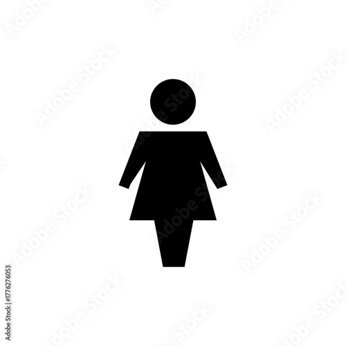 Female icon vector for web and mobile app. woman sign and symbol