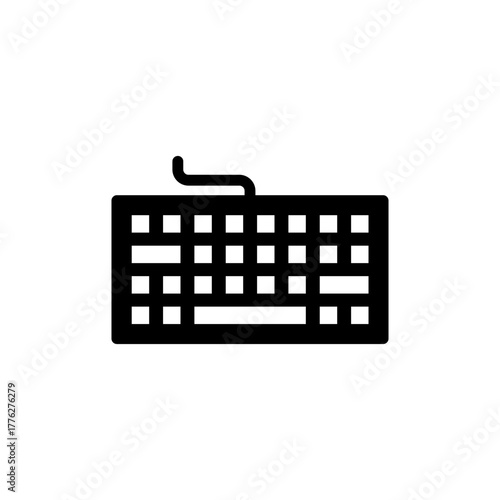 Keyboard icon vector for web and mobile app. keyboard sign and symbol
