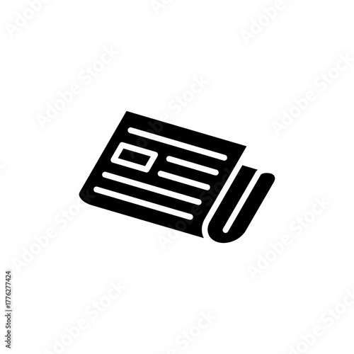 Newspaper icon vector for web and mobile app. news paper sign and symbolign