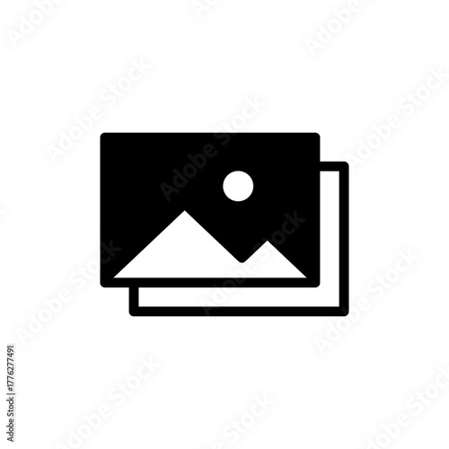 Picture icon vector for web and mobile app. photo gallery sign and symbol. image icon