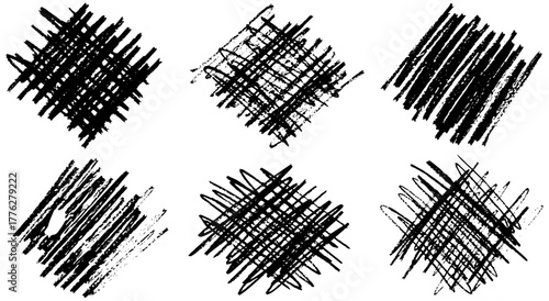 Abstract scribble vector elements for backgrounds, textures, and creative design projects