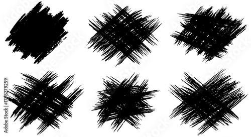 Dynamic abstract brushstrokes perfect for adding artistic flair to any design project