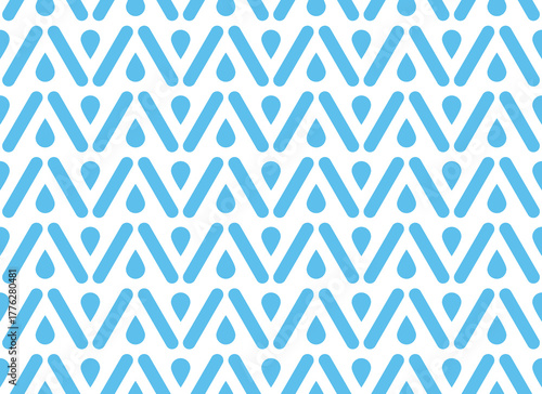 Abstract geometric pattern. A seamless vector background. White and blue ornament. Graphic modern pattern. Simple lattice graphic design