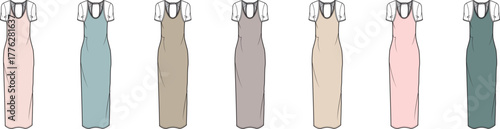 Collection of colorful zippers in pastel shades, meticulously arranged in a row against a white background