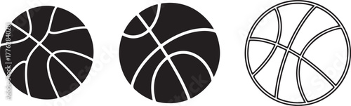 Basketball icon set vector.eps