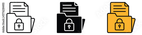 Confidential Project icon vector. data protection and privacy symbol. vector illustration.
