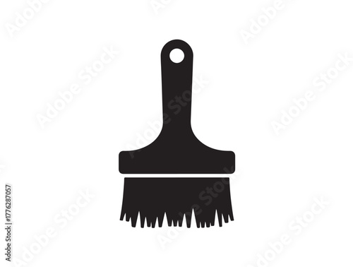 New Craft  brush in silhouette.