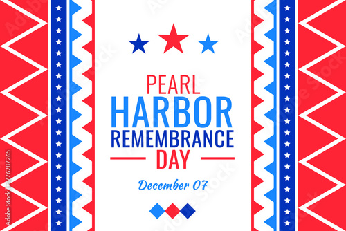 Εκτύπωση καμβά Pearl harbor remembrance day december seven patriotic stars and stripes memorial