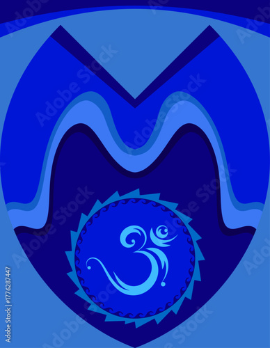 Aum (Om) The Holy Motif Calligraphic Style