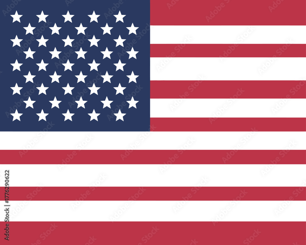Naklejka premium The American Flag Symbol of United States' History and Patriotic Pride