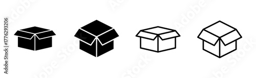 Box icon set. box vector icon, package, parcel