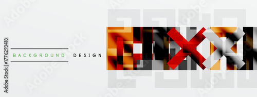 Abstract geometric pattern. Rectangles overlap, creating dynamic visual effect. Minimalist design with muted color palette.