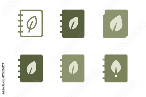 Eco-Friendly Logo Designs. Inspirational design with ecology materials trend. Set Logo of Inspirational design with ecology materials trend: recycled paper