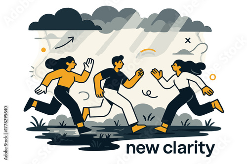 After Rain Clarity. Soft Light Rays ? After Rain. Clouds part; narrow beams pierce mist above a wet field. A tiny rainbow arc glows faintly. Caption ?new