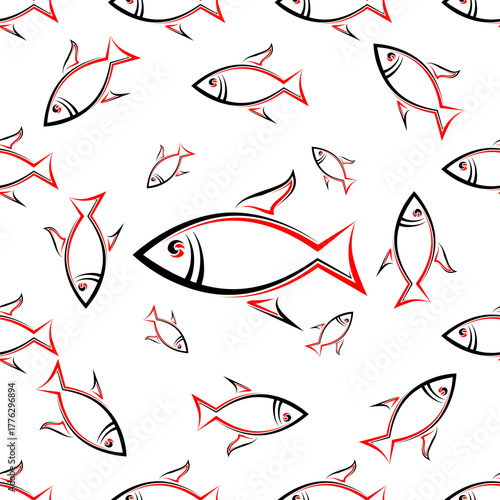 Fish Seamless Pattern Design