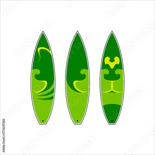 Surf Board Graphics, Stripe : Vinyl Ready Design