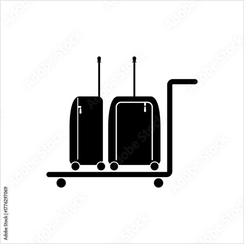 Suitcase On Trolley (Hand Truck)
