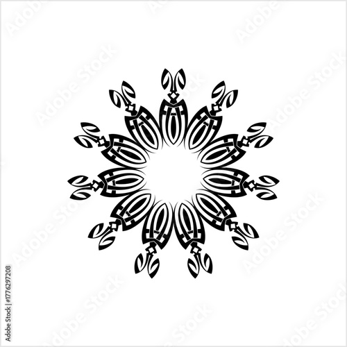 Wallpaper Mural Tribal Tattoo Circular Design Torontodigital.ca