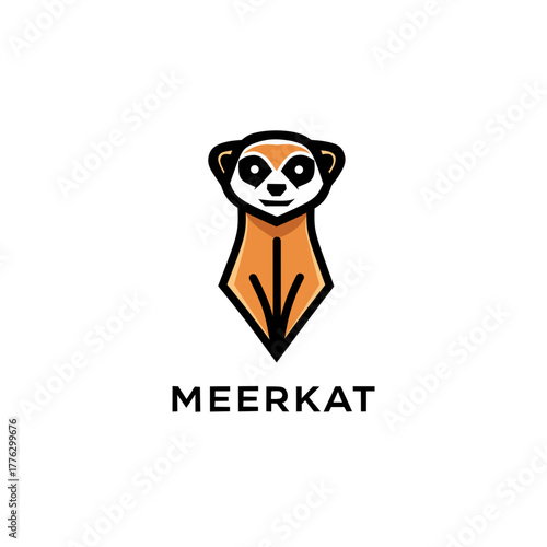 Modern Meerkat Logo Design – Creative Animal Mascot Icon