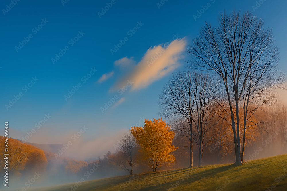 Obraz premium autumn landscape with trees