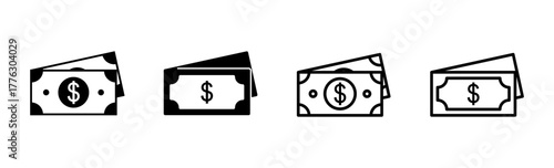 Money icon set. Money vector icon.