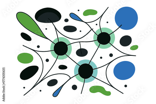 Cosmic Web Connections. The cosmic web. Delicate filaments connecting clusters of galaxies in an abstract