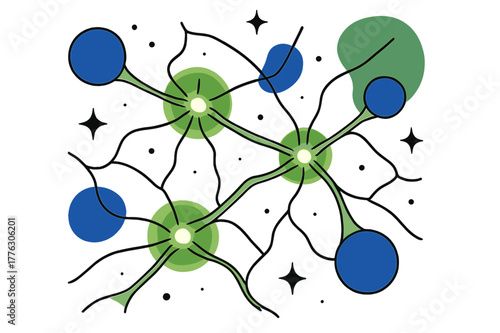 Cosmic Web Connections. The cosmic web. Delicate filaments connecting clusters of galaxies in an abstract
