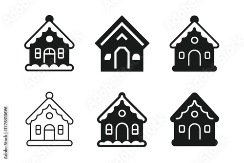 Holiday Icon Variations. Holiday traditions with kids (e.g., decorating Christmas tree, Easter egg hunt). Set Logo of Holiday traditions with kids (e.g.,