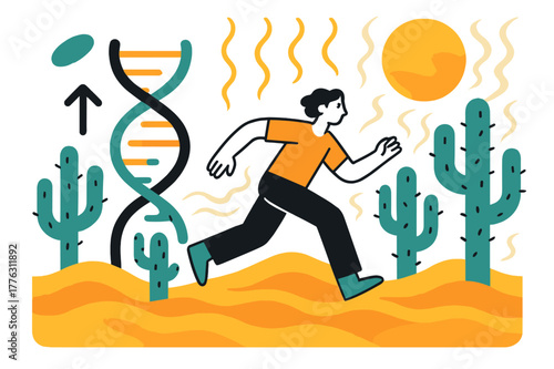 Genetic Strands to Cacti. Handcrafted earrings. A designer arranging colorful beads into a pattern, strands gently twisting in mid-air. Joyful sense of