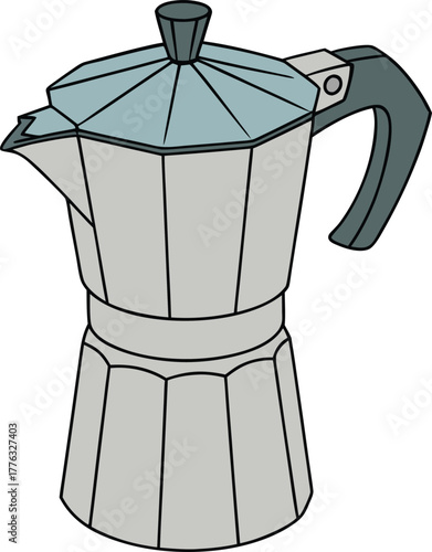 Classic moka pot stovetop espresso maker italian coffee device