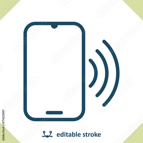 Smartphone With NFC - Mobile Phone Icon