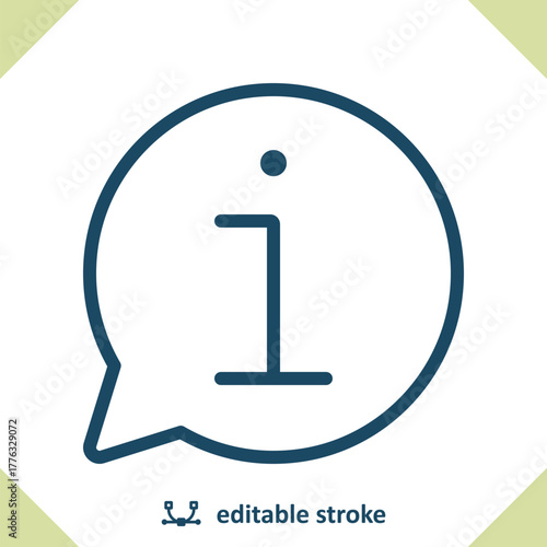 Chat Bubble with Info Icon