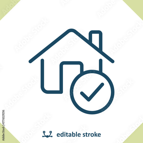House Icon. Checkmark, Check Mark, Home, Real Estate