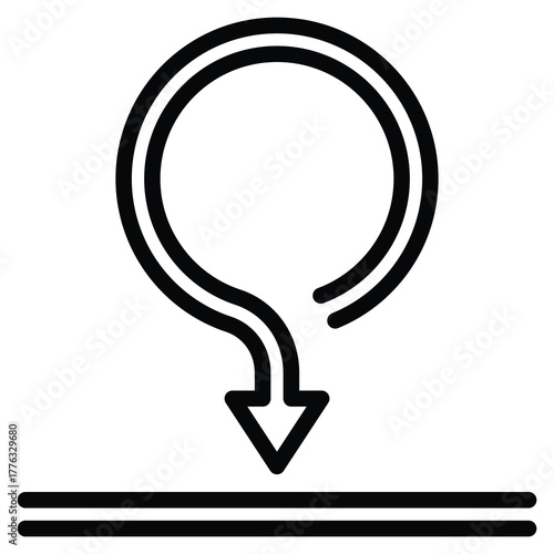 Back To Basic Icon Line Vector Illustration