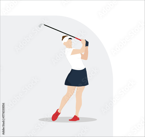 Woman Playing Golf