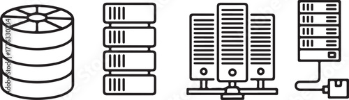 Data Storage and Server Racks Icons 36609cc5af9f4de86e945c25a12f670fdr