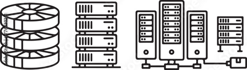 Server Racks and Data Storage Icons 62bcef7d86fe773acb2457abe39cef37dr