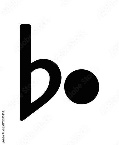 chord flat black solid vector illustration isolated on white background