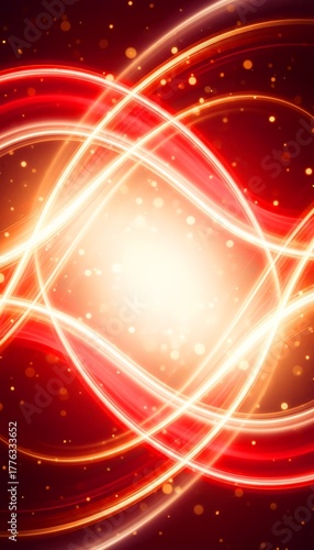Cinematic Christmas abstract light background with swirling