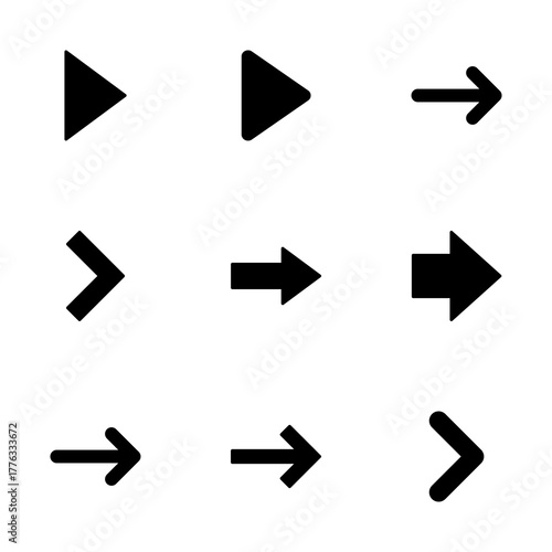 Arrow icon vector isolated on white background. Arrow symbol. Arrow vector icon